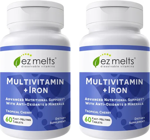 Miniatura 14 de EZ Melts Multivitamínico + Hierro - Multivitamínico diario para mujeres y hombres - Apoya niveles de energía saludables y protección antioxidante