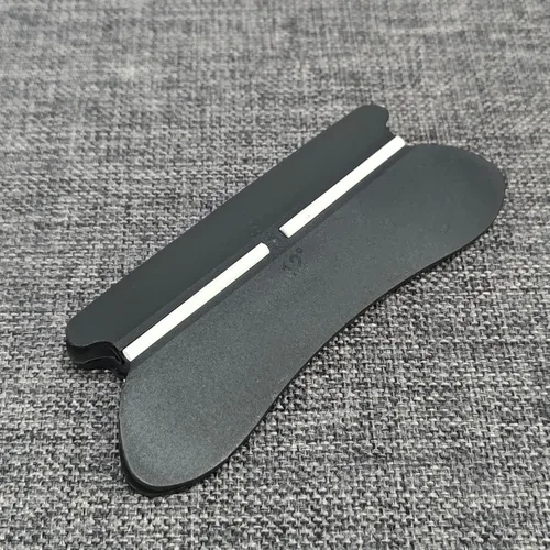 Miniatura 6 de Afilador de cuchillos negro con guía de ángulo. Piedra de afilar para cuchillos, guía de ángulo de 1 paquete, 4 ángulos - 12°, 14°, 18°, 30°