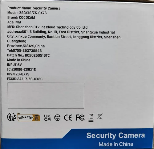 Miniatura 8 de COCOCAM Cámara de Seguridad 2K para Interiores Pan/Tilt con Batería de 5200mAh, Cámara WiFi, Inalámbrica para Monitor de Bebé/Mascota/Seguridad