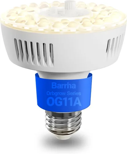 Barrina Orbgrow OG11A - Bombillas de cultivo para plantas de interior, atenuación y sincronización integradas, 4000K 11W (equivalente a 100 W),