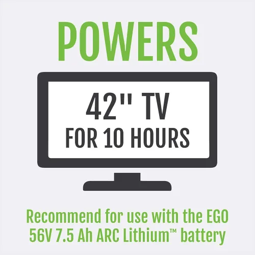 Miniatura 5 de EGO POWER+ Inversor Portátil, 150W, Generador de Inversor de Potencia, Silencioso, Batería y Cargador No Incluidos - PAD1500