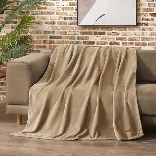 Miniatura 41 de Lucky Brand Camper Plaid Verde Oliva 50"x70" Manta de Felpa Acogedora - Manta de Microfibra Premium para Comodidad y Estilo Lujosos