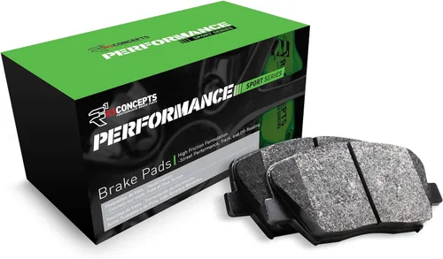 R1 Concepts Pastillas de freno delanteras de la serie Sport 2115-1474-10 | Compatible con Tesla S 2012-2013, Chevrolet SS 2014-2017, Cadillac CTS