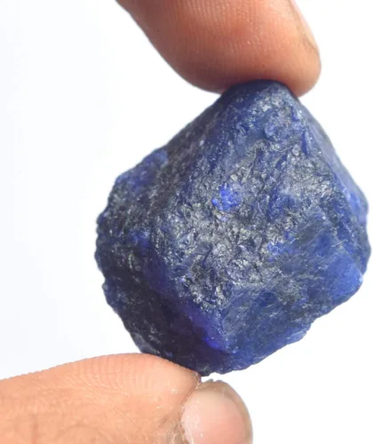 Miniatura 3 de GEMHUB Zafiro azul certificado Egl 79.00 Ct A grado natural Zafiro azul en bruto piedra preciosa para cabbing, Gema, azul