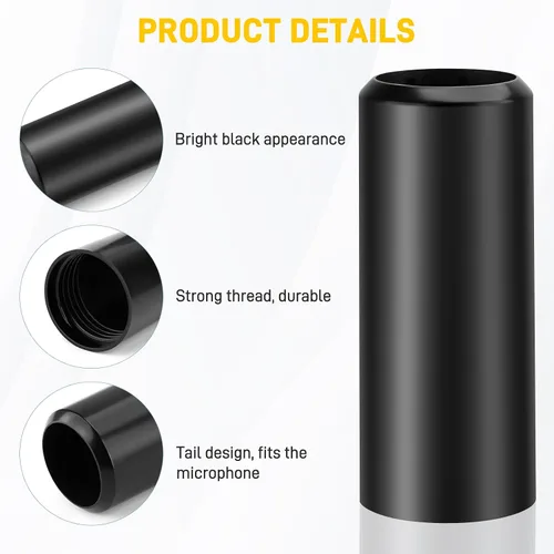 Miniatura 5 de Paquete de 4 cubiertas de batería de repuesto para Shure BLX2/SM58, Beta58, PG58 micrófono inalámbrico para reparar la parte rota (4 unidades)