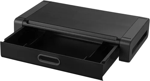 Miniatura 7 de Kantek Elevador de monitor con cajón y ranura para teléfono inteligente/tableta, 19 pulgadas de ancho x 11 pulgadas de profundidad x 4 pulgadas