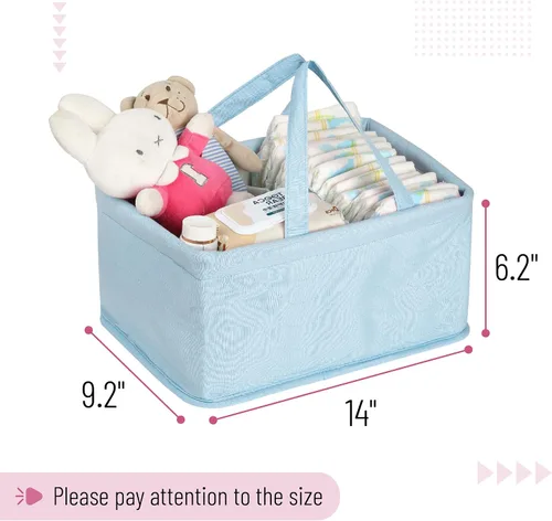 Miniatura 2 de Mr. Pen - Organizador de pañales para bebés, azul, organizador de pañales para bebés con asa, tamaño compacto, plegable y portátil