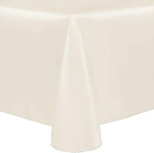 Miniatura 31 de Ultimate Textile Majestic - Mantel ovalado reversible Shantung Satin (72 x 120 pulgadas), color amarillo claro