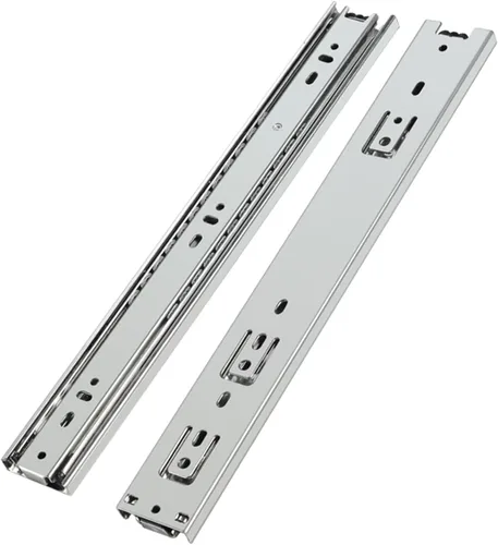 Miniatura 10 de YENUO Rieles Deslizantes de Extensión Completa de Montaje Lateral de 10 12 14 16 18 20 22 24 Pulgadas con Rodamientos de Bolas para Cómoda Gabinete