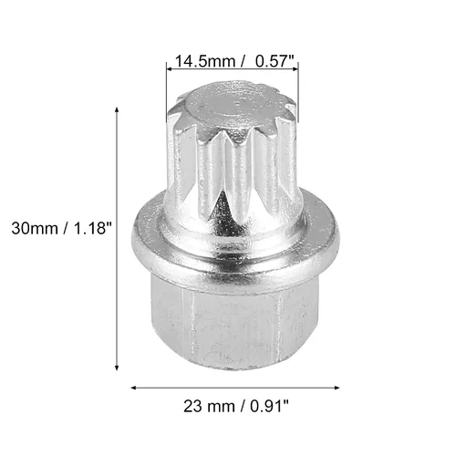 Miniatura 3 de X AUTOHAUX ABC1/11PT Llave de extracción de tornillo de tuerca de bloqueo de rueda antirrobo para VW para Audi