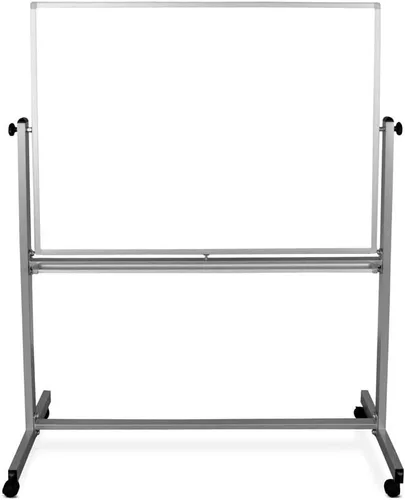 Miniatura 2 de Luxor Pizarra blanca magnética reversible de doble cara de borrado en seco de 48 pulgadas de ancho x 36 pulgadas de alto, con marco de aluminio
