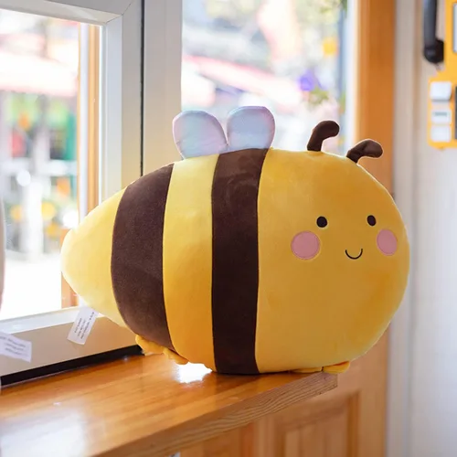 Miniatura 2 de GOOC Almohada de peluche de abejorro de 20 pulgadas, almohada de peluche de abejorro para abrazar, almohada de abeja de miel, regalo de anime