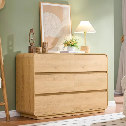 Miniatura 15 de Standifurno Cómoda de 29.5'' de Ancho para Clóset, Cajones Negros con Diseño Curvo, Cajonera con 5 Cajones, Cajón Vertical con Amplio