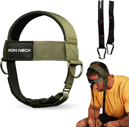 Miniatura 11 de Iron Neck , Versatile Neck Exerciser, Strengthener and Trainer with Adjustable Head and Chin Strap, Portable Head Harness for Weight Lifting, Home