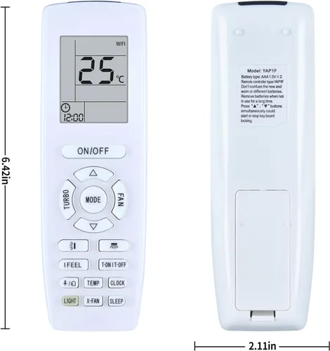 Miniatura 8 de YAP1F nuevo control remoto reemplazo para aire acondicionado GREE control remoto YAP1F YV1L1 YB1F2 YB1FA