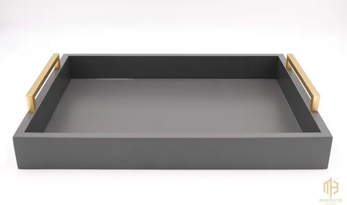 Miniatura 3 de Bandeja decorativa para mesa de café - Bandeja otomana - Bandeja de servir para desayuno, bebidas, licores - de granja a moderno - Acabado mate
