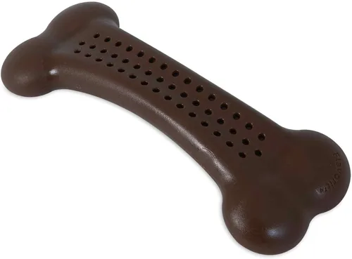 Miniatura 13 de Pet Qwerks Barkbone Flavorit - Hueso con sabor a mantequilla de maní – Superficie rellenable para untes; juguetes resistentes y duraderos