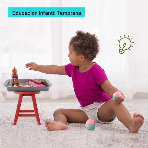 Elitoky Juego de alimentos para jugar con galletas, comida de juego para la cocina de los niños, accesorios de cocina para jugar, hornear galletas y