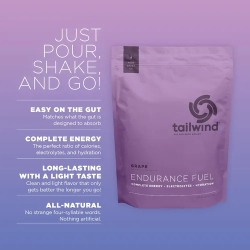 Miniatura 2 de Tailwind Nutrition Combustible Endurance Fuel, Mezcla en Polvo de Bebida Deportiva de Carbohidratos y Electrolitos, Libre de Gluten, Vegano, Sabor