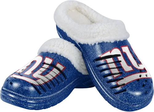 Miniatura 24 de FOCO - Zuecos con logotipo del equipo de la NFL para mujer, forro de sherpa y brillo