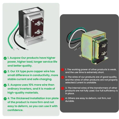 Miniatura 3 de Transformador de timbre de 16 V 30 VA compatible con timbre de video con anillo con cable, pieza de repuesto para timbre de puerta transformador