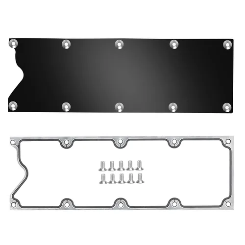 Miniatura 4 de LS Gen 3 Valley - Placa de cubierta con junta y sellos de perfil bajo, sensor de golpe de aluminio para LSX LS1 LM7 LR4 LQ4 LS6 L59 LQ9 LM4 L33