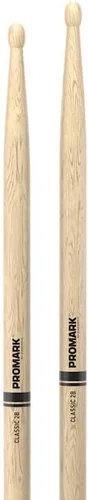 Miniatura 3 de ProMark Classic Attack 2B Shira Kashi Oak Baquetas, punta ovalada de madera, comprar 3 pares y obtener 1 gratis