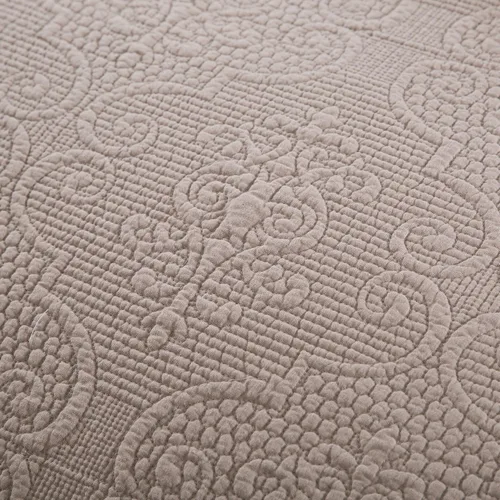 Miniatura 8 de DaDa - Juego de dos fundas de cojín con textura en relieve y diseño de dólares de arena, diseño floral, color beige neutro, 18” x 18” (46 x 46 cm)
