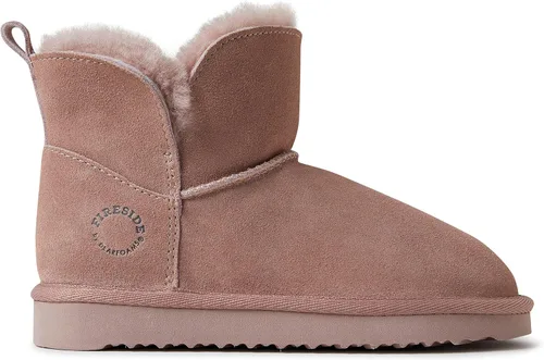 Miniatura 4 de Fireside by Dearfoams Botas plegables unisex de lana de oveja Bunbury para interiores y exteriores a la moda