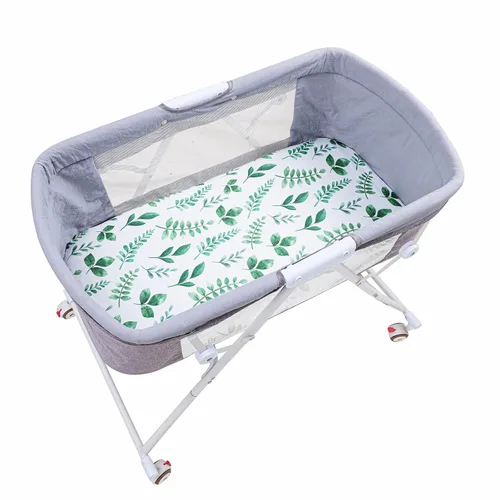 Miniatura 6 de Onacosht Juego de sábanas de moisés, paquete de 3 para bebé, niño y niña, sábana bajera ajustable de punto elástico, universal para colchón Hoja