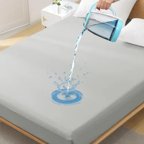 Miniatura 15 de Protector de colchón impermeable de tamaño individual - Funda ajustada para colchón, silenciosa, transpirable y lavable a máquina con bolsillos