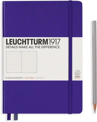 Miniatura 135 de LEUCHTTURM1917 - Cuaderno de tapa dura mediano A5 con 251 páginas numeradas para escritura y diario (verde menta, con puntos)