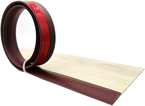 Miniatura 12 de KADEUX Tira de PVC para alfombras y bordes de piso, tira autoadhesiva de transición de umbral de tira divisora de piso, altura < 0.197 in