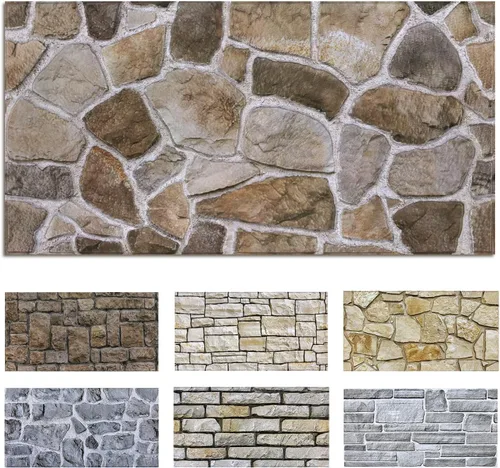 Miniatura 22 de Commomy Paneles de pared 3D de ladrillo sintético, 12 piezas de 22.8 x 11.8 pulgadas, azulejos finos y adhesivos de PVC UrltraLight para cocina