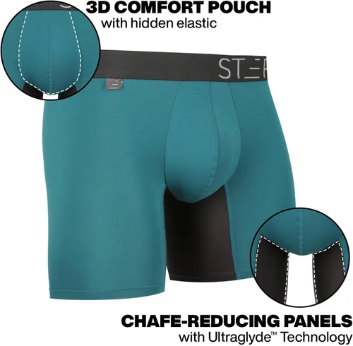 Miniatura 3 de STEP ONE Mens Underwear Trunk Briefs - Underwear for Men, Moisture-Wicking, 3D Pouch + No Ride Up Trunk Briefs for Men