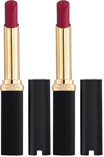 Miniatura 32 de L'Oréal Paris Colour Riche - Lápiz labial mate de volumen intenso, con ácido hialurónico para hasta 16 horas de comodidad durante todo el día, rosa