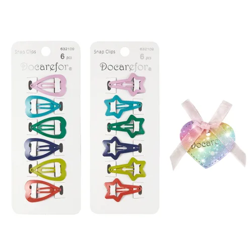 Miniatura 8 de 24 pinzas para el cabello para niñas, antideslizantes, de metal, a presión, para niños, adolescentes, mujeres, color caramelo sólido y brillante