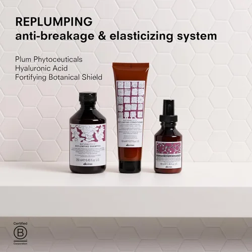 Miniatura 6 de Davines Naturaltech Champú REPLUMPING, limpieza suave para añadir hidratación, elasticidad y protección, añade plenitud, 8.45 onzas líquidas