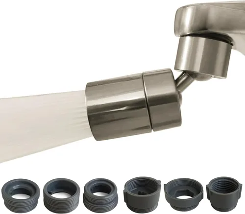 Miniatura 6 de Extensor giratorio para grifo, adaptadores de grifo de boquilla, filtro universal contra salpicaduras, extensión de grifo de cocina, cabezal