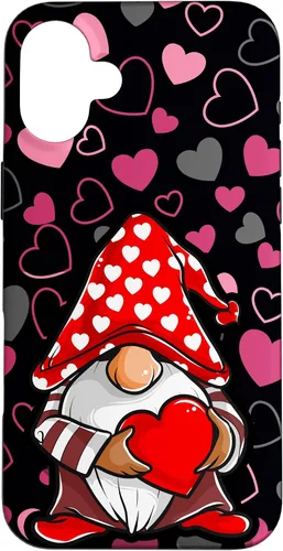 Miniatura 23 de Cute Gnome Valentine Heart Pattern Cozy Love Design Case for iPhone 17