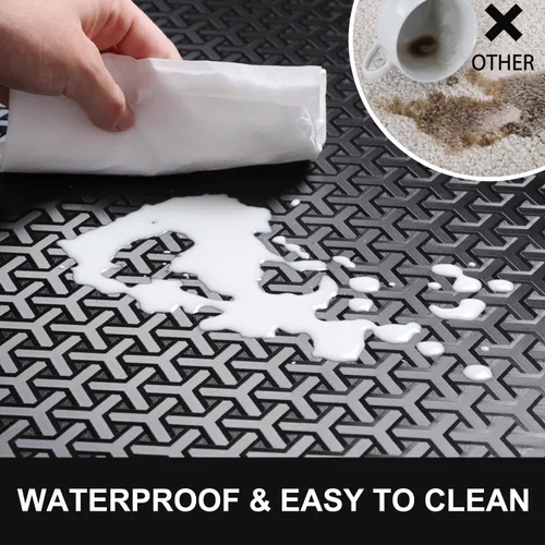 Miniatura 5 de Tapete para silla de oficina para piso duro, tapete grande para silla de computadora de 50"x60", protector de piso único con patrón en forma de Y