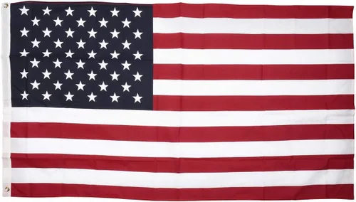 Annin Flagmakers (19417) Bandera estadounidense de poliéster/algodón, fabricada en Estados Unidos, 3 x 5 pies, para todo tipo de clima