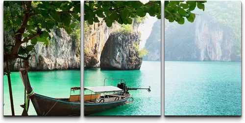 Miniatura 93 de wall26 Lienzo enmarcado para pared, juego de arte exótico tropical, océano, mar, avión, puesta de sol, transporte, fotografía, realismo, decorativo