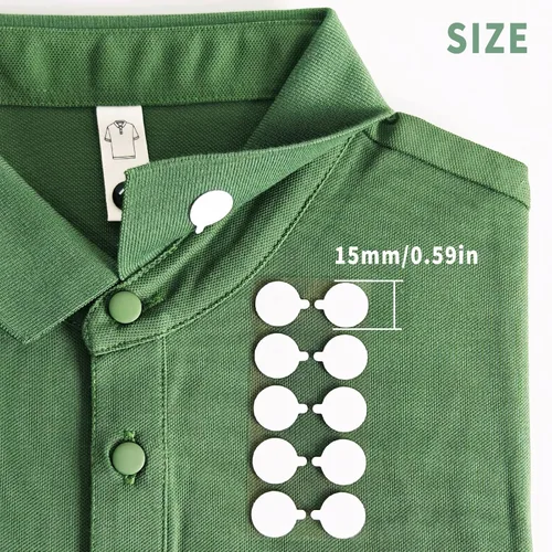 Miniatura 3 de Collar se mantiene para camisas y polos. truco de moda para collar de plástico Mantenga 24 horas, cuello de camisa de polo fijo (120 puntos)