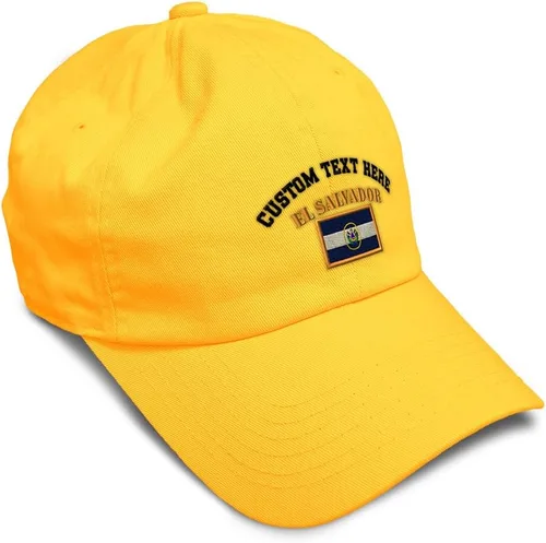 Miniatura 40 de Speedy Pros Sombrero de béisbol suave bordado papá sombrero El Salvador bandera bordado hombres y señoras gorra de béisbol algodón