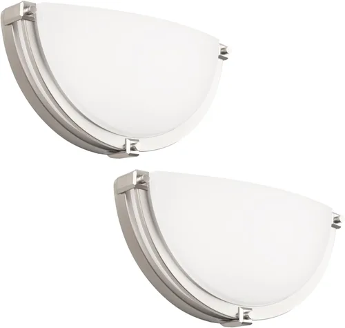 Lámpara de pared LED regulable de 13 pulgadas, lámpara de pared media luna, temperatura de color ajustable de 3000K/4000K/5000K, lámparas de tocador