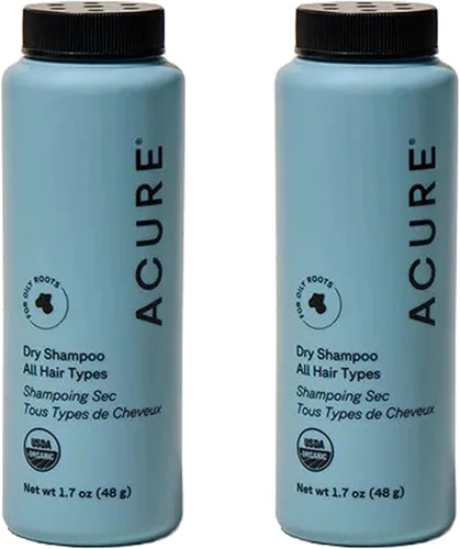 Miniatura 11 de Acure Champú Seco - Champú en polvo mini para mujeres con cabello castaño oscuro y negro, cuidado para refrescar el color teñido tratado con romero