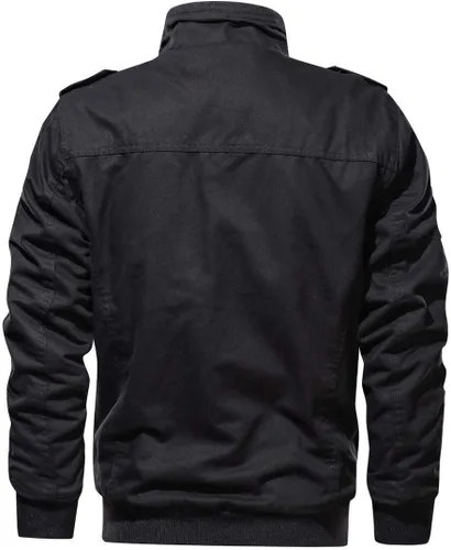 Miniatura 2 de EKLENTSON Men's Thick Thermal Winter Jacket with Multi Pockets Zip Front Fleece Lined Military Jacket for Men