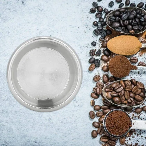 Miniatura 5 de Fdit Piezas de recambio de la máquina de café del filtro del filtro de la sola capa de la sola capa de la cesta del filtro del café del acero