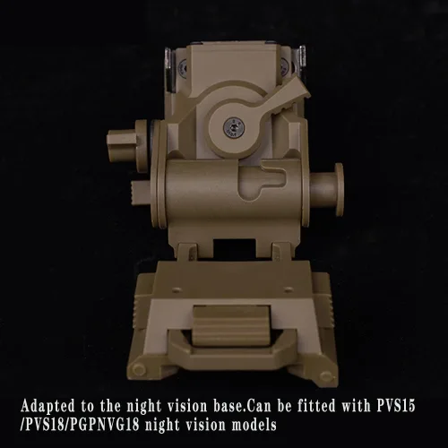 Miniatura 7 de Casco táctico L4G24 NVG Base Mount, soporte NVG, soporte de visión nocturna de gafas para PVS15, PVS18, GPNVG18
